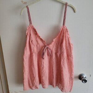 🎉SHEIN Pink Lace Camisole Top